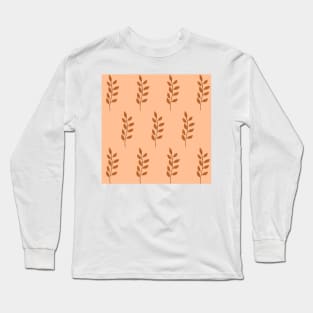 Leaf floral abstract graphic illustration design Long Sleeve T-Shirt